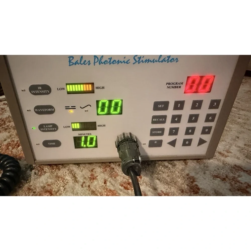 Bales Photonic Stimulator  Turns On Cable Needs Repair Machine Functional